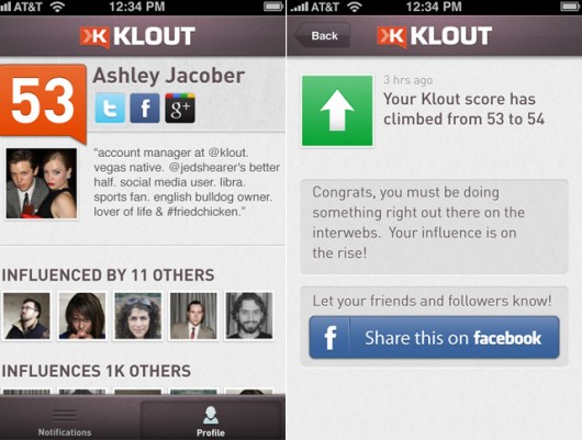 Klout iphone screenshots 6401