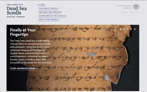 The Leon Levy Dead Sea Scrolls Digital Library