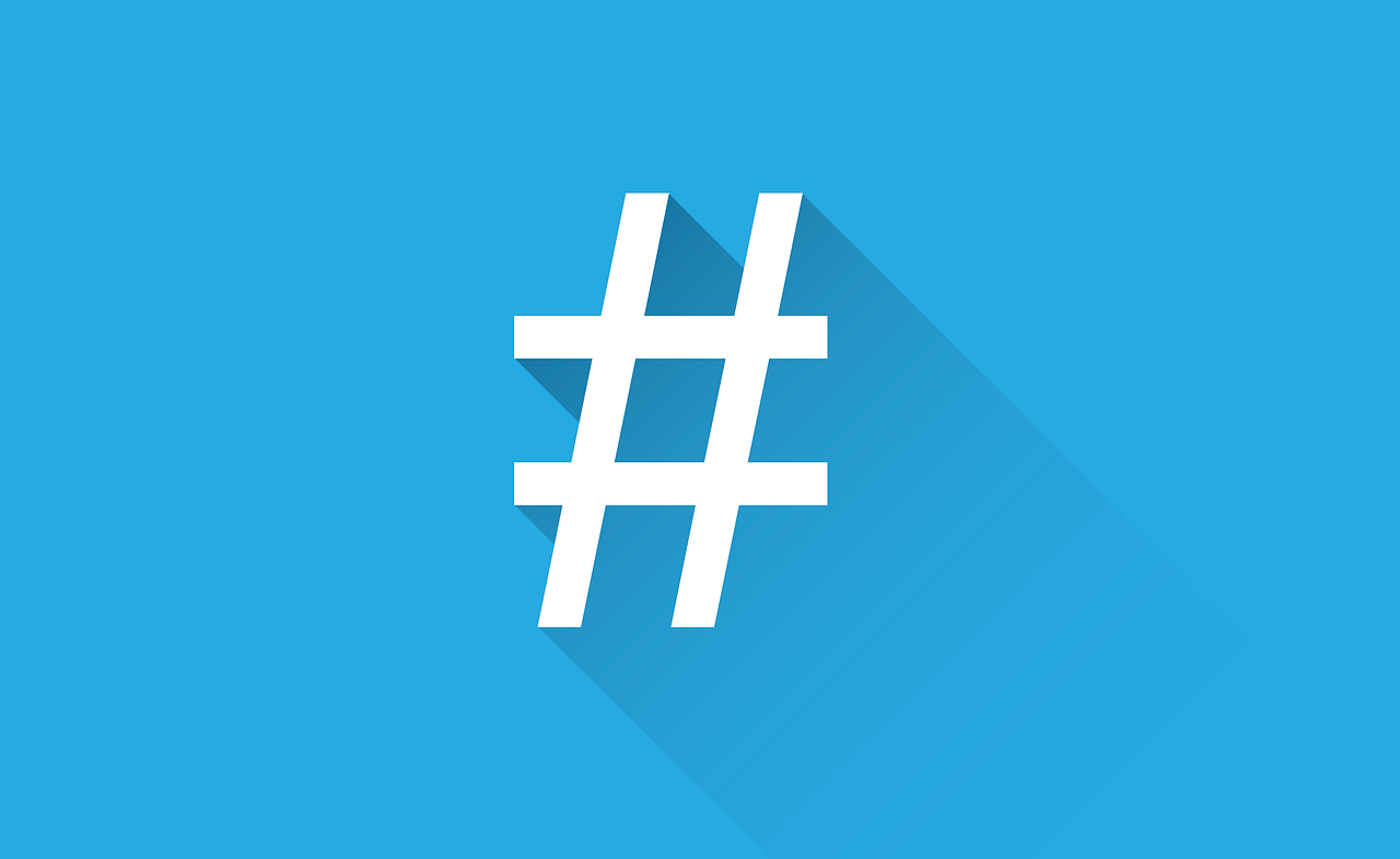 hashtag en social media