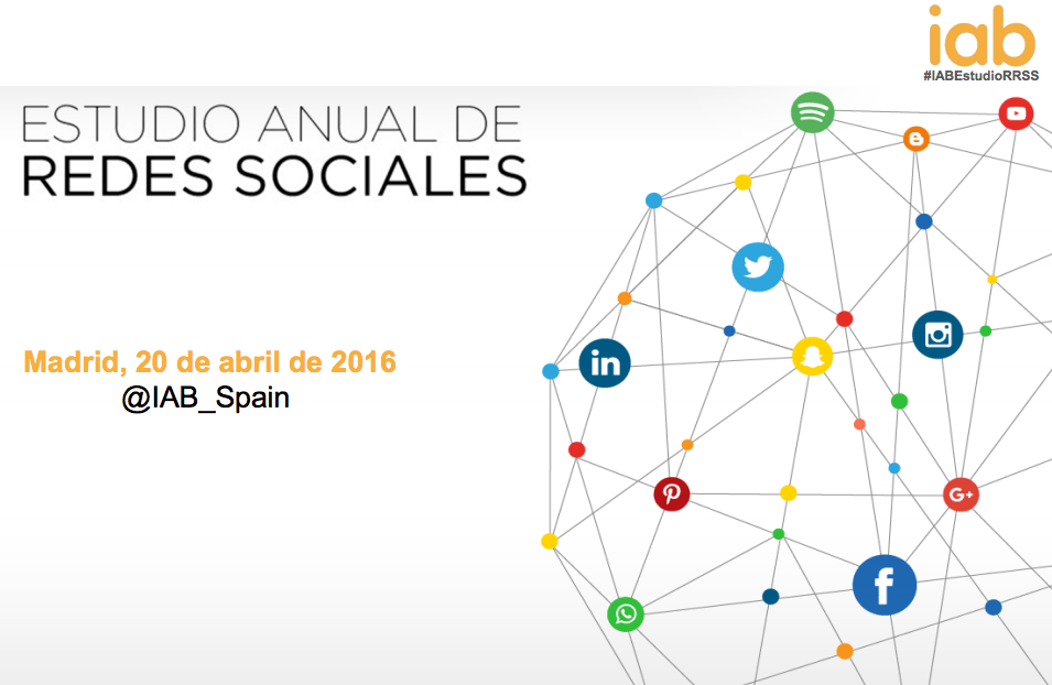 Estudio Anual de Redes Sociales 2016 de IAB Spain
