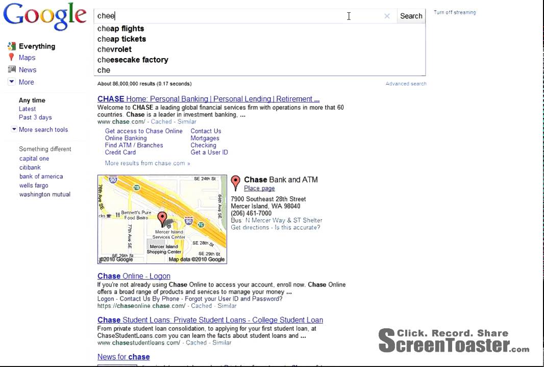 Live updating Google results