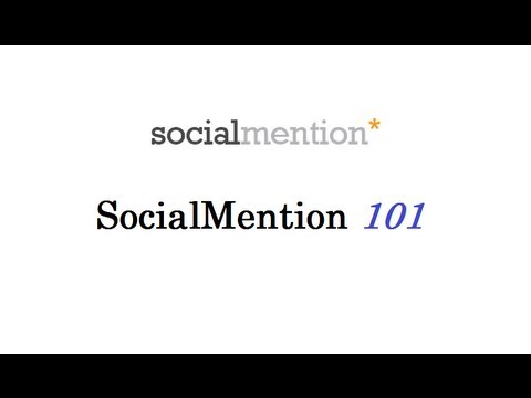 How to use SocialMention 101