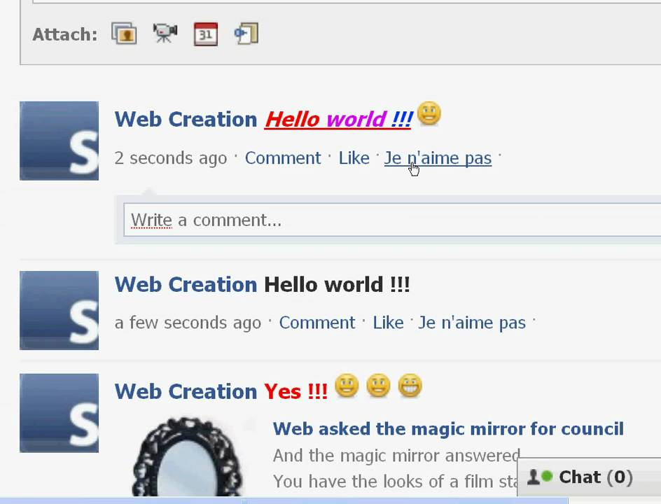 Demo de Social Plus, extension firefox et chrome pour facebook