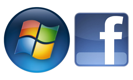 microsoft facebook logos
