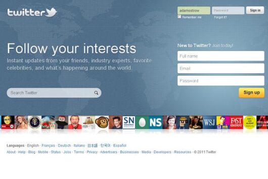 twitter newhomepage