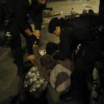 Desalojo del campamento en Puerta del Sol