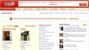 yelp españa español web recomendaciones comentarios