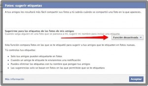 Configuración de privacidad facebook Reconocimiento facial de Facebook como desactivarlo