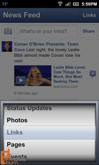 20110629 175052 Aplicación de Facebook se actualiza para Android