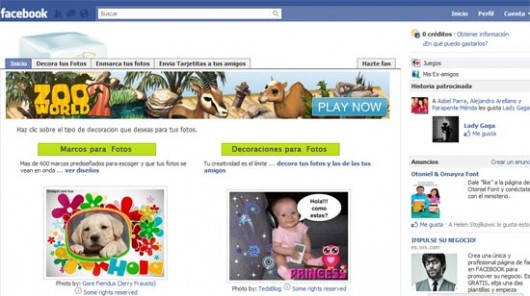 Agregar marcos a fotos en Facebook