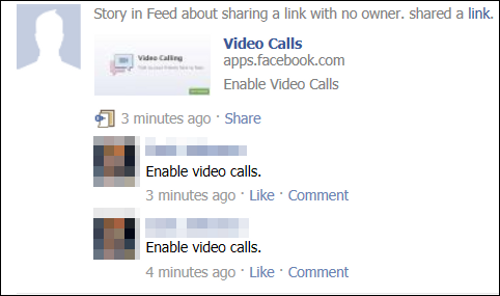 Enable Video Calls spam
