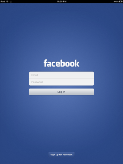 Log In Screen