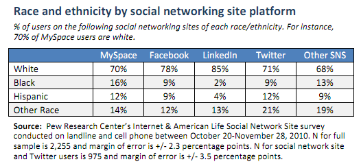 pew ethnicity social networks