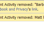 remove recent activity