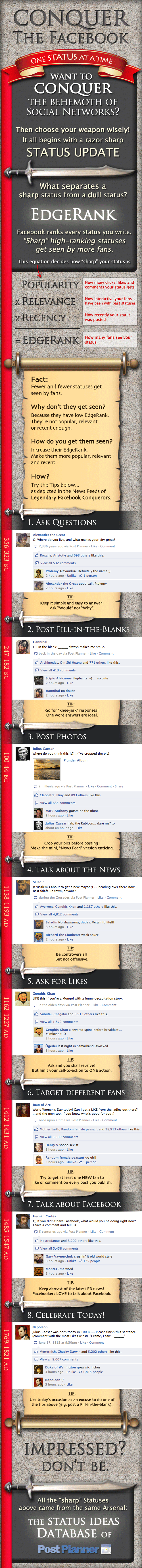 Infographic Conquer Facebook
