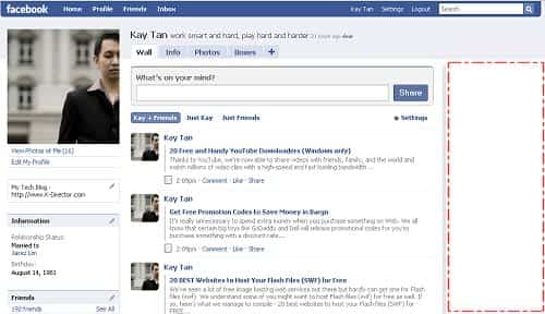 Eliminar anuncios de Facebook
