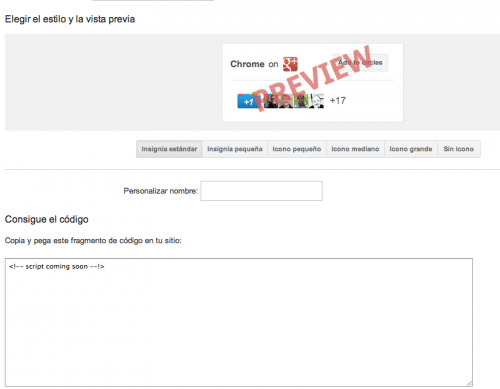 google plus script