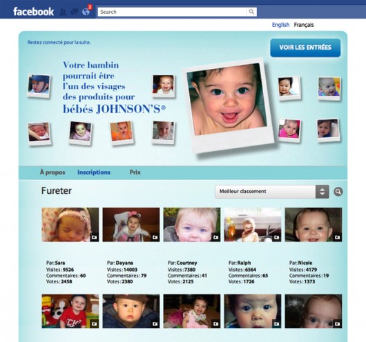 Johnsons Baby Canada Facebook Contest