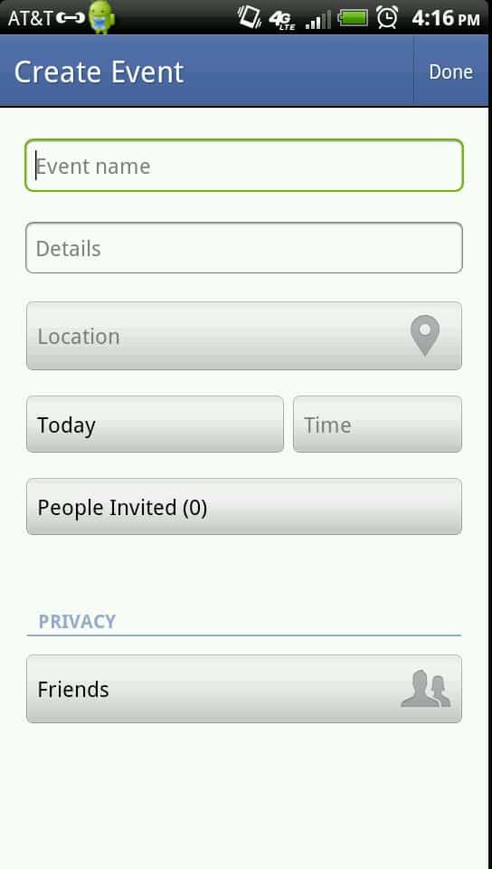 android Facebook