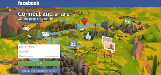 Cierre de sesión en facebook