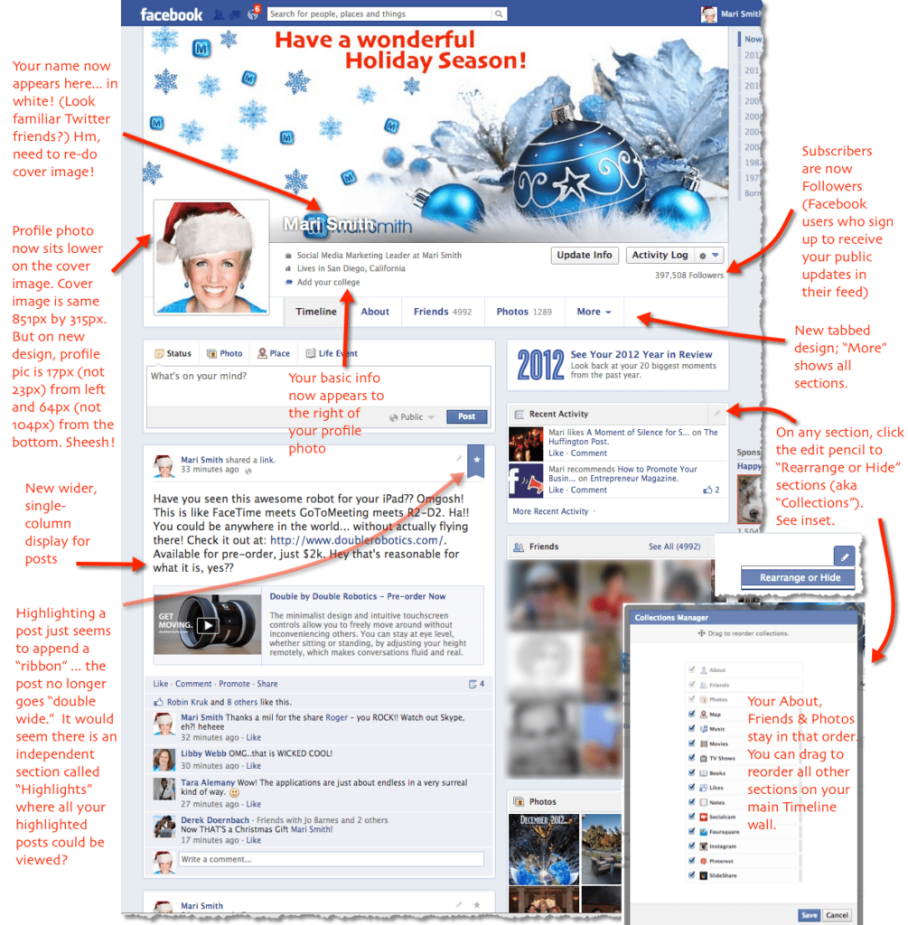 nuevas pruebas Timeline Facebook