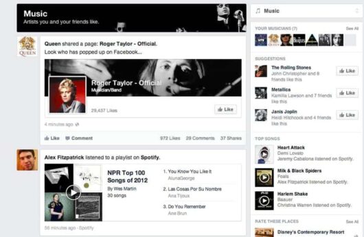 Descubre cómo será el nuevo Facebook en imágenes 21 Music