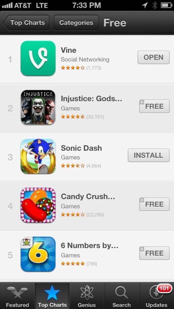Vine App Store