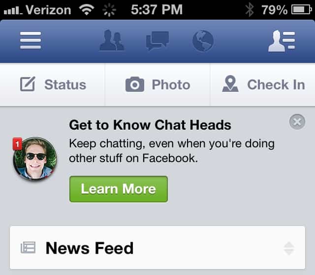 Facebook iOS