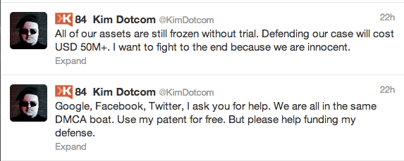 KIM DOtcom chantaje twitter