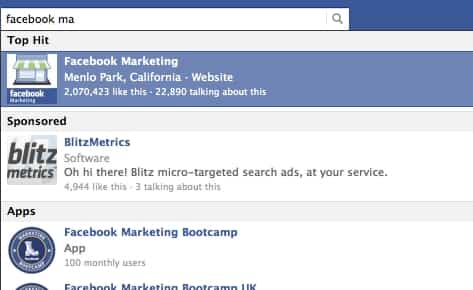 SponsoredResultsFacebookMarketing