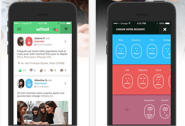 La red social de las emociones se llama Wifeel