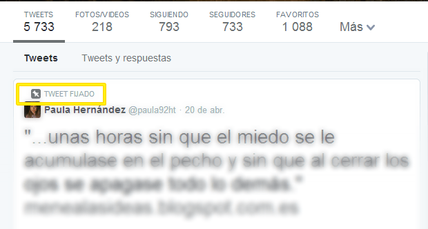 Nuevo perfil Twitter 