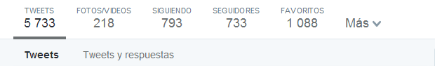 Nuevo perfil Twitter 