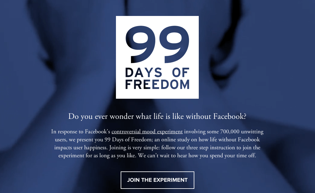 ¿Cuánto tiempo sobrevivirías sin Facebook? 1 experimento facebook