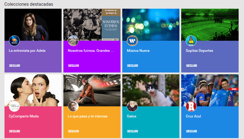 google plus collections