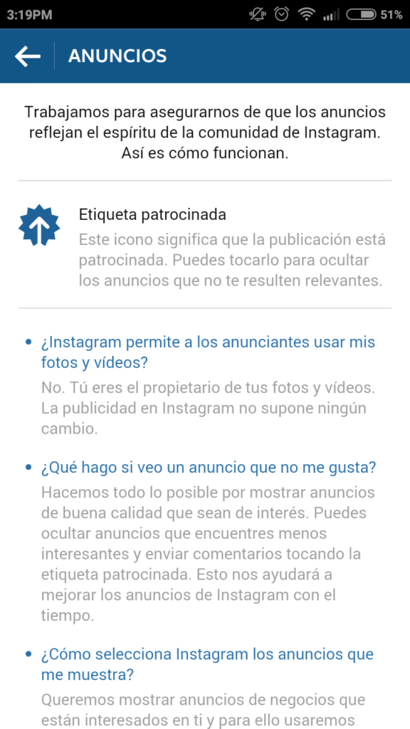 anuncios instagram