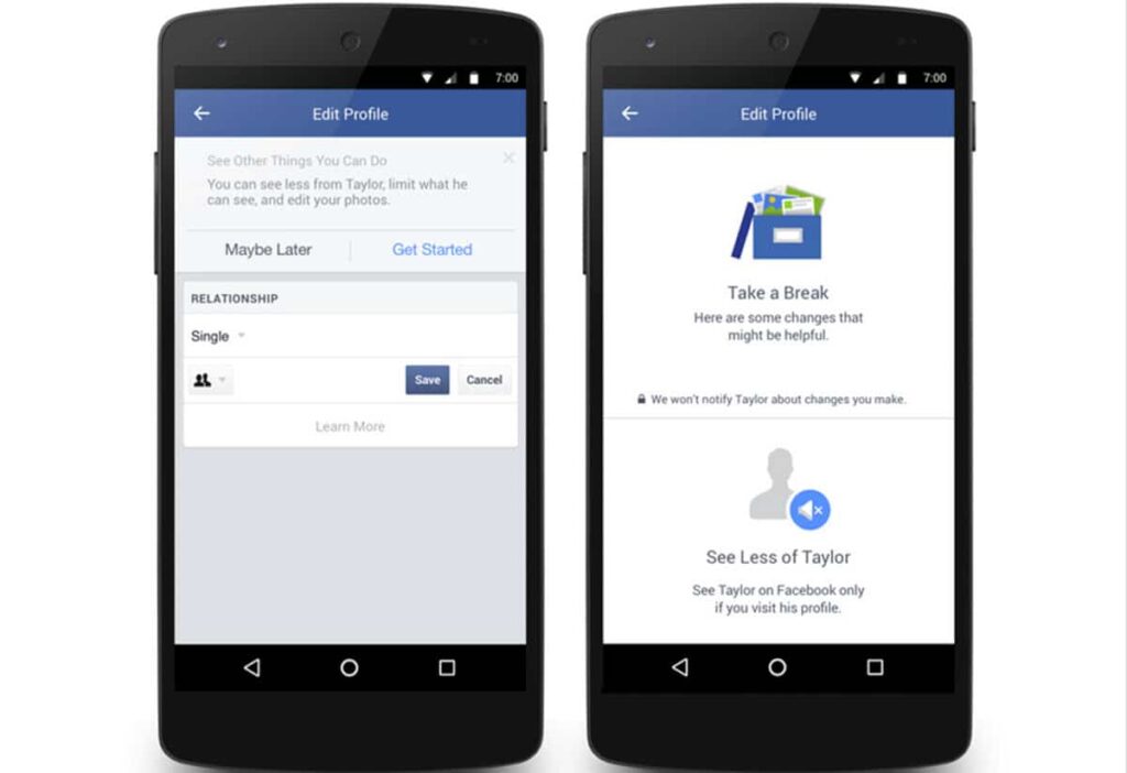 experiencia de Facebook