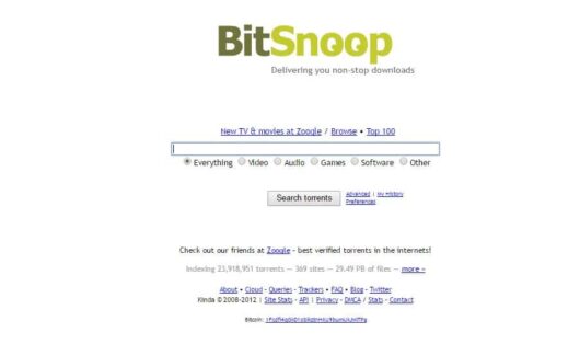 buscadores torrent 3 bitsnoop