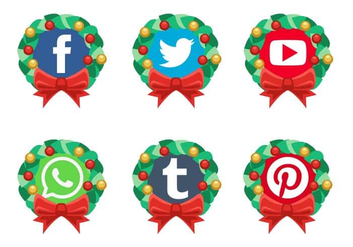 decorar redes sociales en Navidad