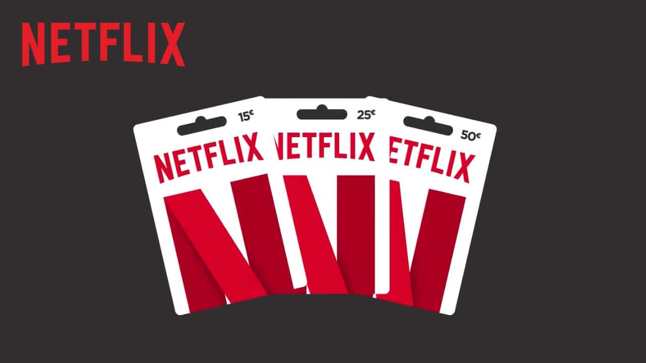 Tarjetas de regalo Netflix
