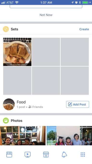 facebook sets creando