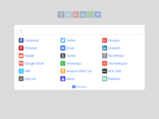 addtoany share buttons