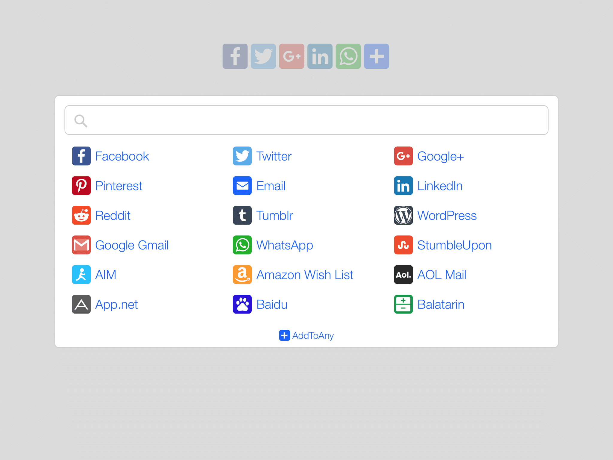 addtoany share buttons