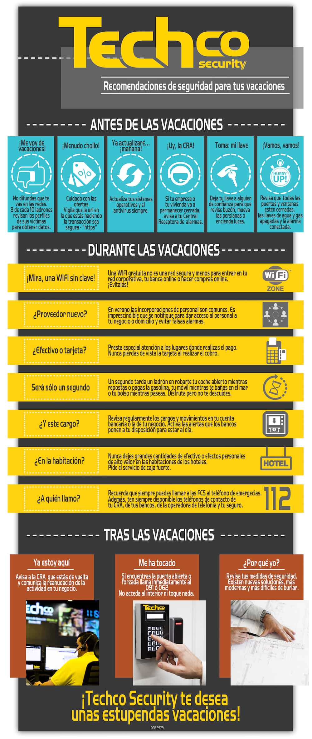 infografia recomendaciones seguridad vacaciones