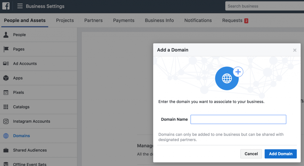 add domain verify