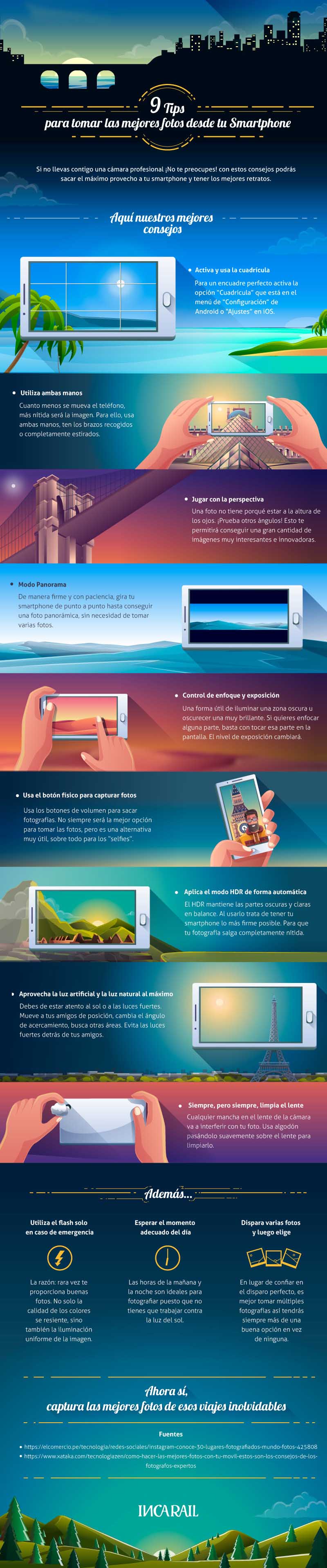9 tips para tomar las mejores fotos desde tu smartphone