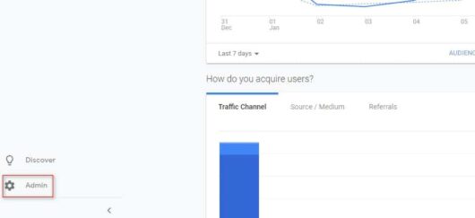 admin google analytics