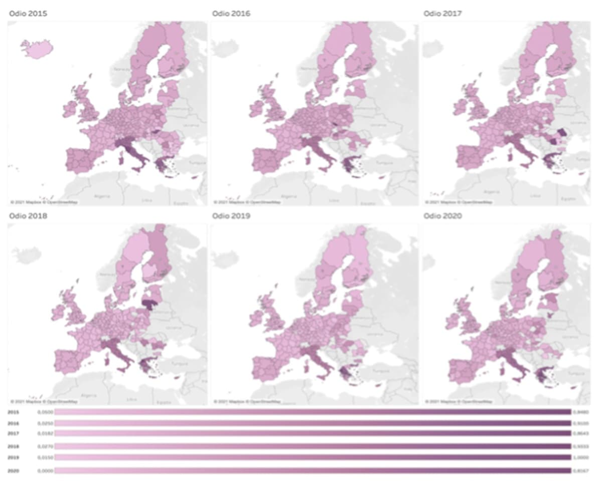 discurso odio twitter europa 2015 2020