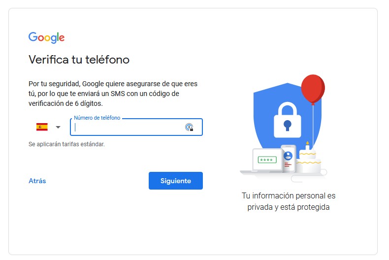 Pasos para registrar una nueva cuenta en Gmail 4 crear cuenta gmail 4