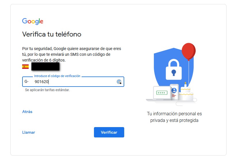 Pasos para registrar una nueva cuenta en Gmail 5 crear cuenta gmail 5